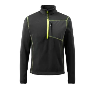 MASCOT Reims Strickpullover mit kurzem Reißverschluss HARDWEAR Schwarz S - 50149-951-09-S