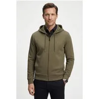 BOSS GREEN Kapuzensweatjacke Saggy mit BOSS Aufdruck