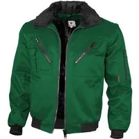 Qualitex Workwear Pilotenjacke Arbeitsjacke Herren 4-in-1 Pilotenjacke mit abtrennbaren Ärmeln (1-St) Robuste Winter- & Übergangsjacke mit 7 praktischen Taschen
