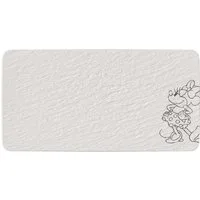 Villeroy & Boch Servierplatte Manufacture Rock blanc - Mickey Mouse Servierplatte 35x18cm, Premium Porcelain, (Servierplatten)