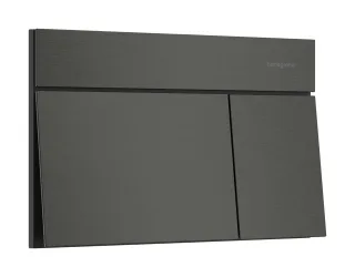 Hansgrohe iFrame Element E Betätigungsplatte für 2-Mengen-Spülung, Brushed Black Chrome, 66003340 66003340