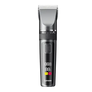 Lenovo Hair Clipper with LED Display 5 Speed Settings 240Min Cordless Use USB Charging 4 Guide Combs Low Noise Hair Trim