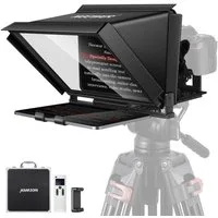 Neewer Kamerazubehör-Set X12 Teleprompter, Aluminium, RT 110 Fernbedienung und App Steuerung, (Packung), mit Tasche, Ganzmetallkonstruktion, für iPad Smartphones DSLR Kamera