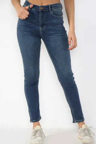 Damen Magic Shaping High Waisted Skinny Fit Jeans in Blau