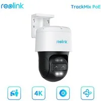 Reolink Überwachungskamera Trackmix PoE (Außenbereich, 2 Spotlights, 8MP,Smarte Bewegungserkennung,Dual-Objektiv,Farbige Nachtsicht)