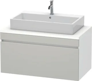 Duravit DuraStyle Konsolenwaschtischunterbau wandhängend Betongrau & Weiß Matt 1000x548x512 mm - DS5 DS531400718