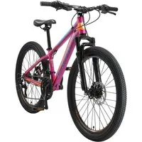 Bikestar Mountainbike 24 Zoll Aluminium Kinderfahrrad, 8 - 13 Jahre, Mädchen, Jungen, 21 Gang Shimano Tourney RD-TY300 Schaltwerk, Kettenschaltung, Scheibenbremsen, Rahmen 33 cm, Hardtail