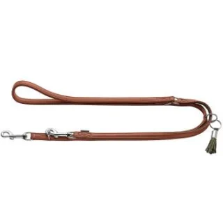 Hunter verstellbare Hundeführleine portofino cognac 1,5 cm