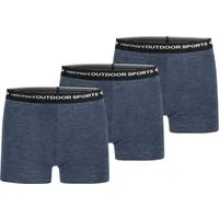 normani Retro Boxer 3er Pack Herren Merino Boxershorts Unterhose Sportunterhose Funktionsunterwäsche aus 100% Merinowolle