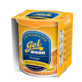Original Areon Gel CAN Autogel Duftdose Duftbaum Lufterfrischer + DECKEL Orange