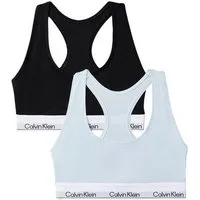 Calvin Klein Underwear Bralette BRALETTE 2PK (Packung, 2er-Pack) Körpernahe Passform mit elastischem Bund