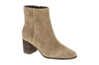 CAPRICE 25313 Damen Stiefeletten taupe-braun G-Weite Blockabsatz 6cm