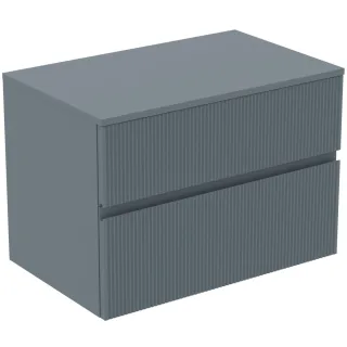 Ideal Standard Waschtischunterschrank Finesse o.Ausschnitt 802x505x558mm 2 Auszüge Aschblau matt, E3 E3434UQ