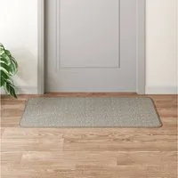furnicato Läufer Eleganter Teppichläufer 50 x 100 cm in Platina, Rechteckig, Maschinenwaschbare Bodenmatte im Sisal-Look für den Flur oder Küche