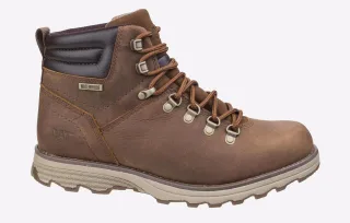 Caterpillar Herren Sire wasserdichte Arbeitsstiefel aus braunem Zuckerleder