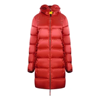 Parajumpers Marion Rote lange Daunenjacke mit Kapuze