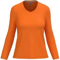 Kariban Langarmshirt Damen Langarmshirt Ladies' long sleeve V-neck T-shirt