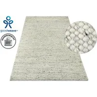 OTTO home Wollteppich Wolly, Wolle, rechteckig, Höhe: 14 mm, handgewebt, Handweb Teppiche, Wohnzimmer, Schlafzimmer, Esszimmer