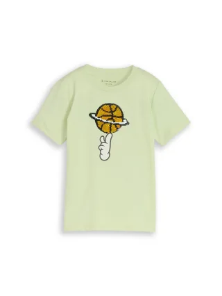 tom tailor kids - T-Shirt mit Wendepailletten frozen lime green - Gr. - 92/98
