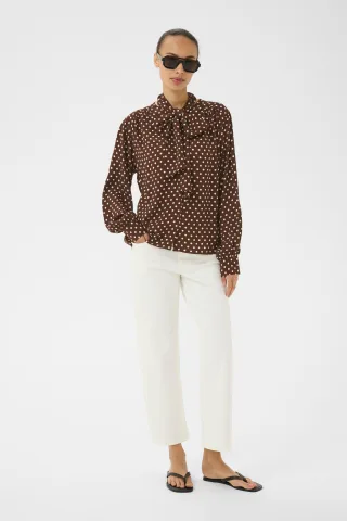 Langarm-Bluse YaninaPW Langarm-Bluse Lockere Passform