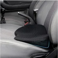 AFKSMILE Sitzkissen Autositzkissen, 2-In-1 Memory Foam Komfort Keilkissen Autositzauflage