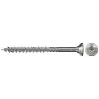Fischer Spanplattenschraube PowerFast 5,0x50 FPF-ST A2P, Senkkopf, Innenstern TX, A2, Teilgewinde - 657085