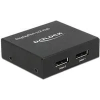 DisplayPort Splitter 1.2 > 2x DisplayPort 4K schwarz