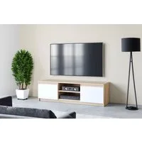 Home affaire Lowboard DINGO, zeitloser TV-Schrank, TV-Board Breite 120 cm, grifflose Fernsehschrank