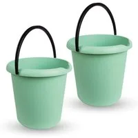 ProHome Putzeimer 5 Liter Eimer, (2-tlg), Haushaltseimer, vers. Farben, Kunststoffeimer, BPA-frei, Made in EU