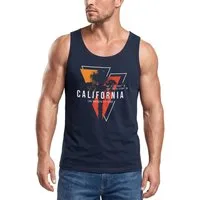 Neverless Tanktop Herren Tank-Top California Los Angeles Surfing Motiv Sommer Fashion mit Print