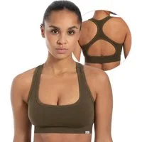 Smilodox Sport-BH Louisa, Blickdicht Rutschfester Sport Bra, Gerippter Stoff Top Shaped Fit ärmelloses Oberteil, Atmungsaktives Yoga Tank Top
