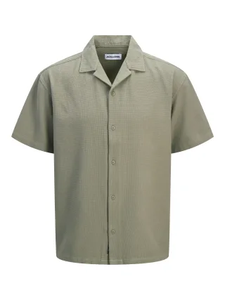 JACK&JONES - JJGLOBAL WAFFLE RESORT SHIRT SS - Gr. - L