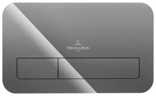 Villeroy & Boch Betätigungsplatte ViConnect, 269x161x13mm Glass, Glossy Grey 922400RA