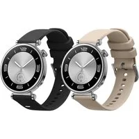 kwmobile 2x Uhrenarmband für Huawei Watch GT5 41mm / GT5 Pro 42mm / Watch GT4 Smartwatch, 2-tlg., Fitnesstracker Band Set aus TPU Silikon - Ersatzarmband Smartwatch