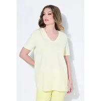 MIAMODA T-Shirt T-Shirt A-Linie Stick-Blüten Halbarm