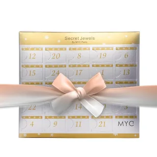 Adventskalender 13 Juwelen und 11 Perlen - Schicksal - Silber, Roségold und Kristall