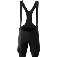 Gonso Fahrradhose Essential Shorts 2in1 M Enganliegende Radhose mit Träger und Shorts (2in1)