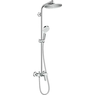 hansgrohe Crometta S 240 Showerpipe 27269000 chrom, 1jet, Ø 24 cm, mit Einhebelmischer