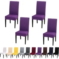 BTTO Stuhlhusse Stuhlhusse Universal Stretch Stuhlbezug Stuhlüberzug,Einfarbig, Elastische Stretch Husse