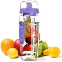 LA VAGUE Trinkflasche VITALITY Trinkflasche mit Einsatz, Trinkflasche mit Früchtesieb für perfekt aromatisierte Getränke