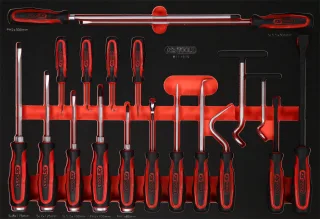 KS Tools Schraubendreher- - und Haken-Satz in Schaumstoffeinlage, 19-tlg - 811.1019