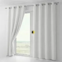 Beautex Verdunkelungsvorhang mit Ösen Vorhang, Gardine blickdicht abdunkelnd (1 St), Ösen, verdunkelnd, Blackout, blickdicht, waschbar, Ösenaufhängung, Farbwahl