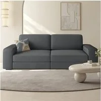 Yaheetech Sofa Polstersofa aus Cordstoff, Zweisitzer-Sofa, Breite Sitzfläche & Armlehnen, für Wohnzimmer