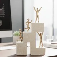 MF Dekofigur Erfolgsleiter Ascenso moderne Motivfigur Erfolg und Motivation (1 St)