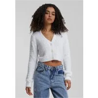 URBAN CLASSICS Strickjacke Ladies Cropped Feather Cardigan