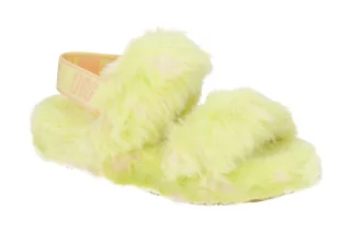 UGG 1118165 PLLN Damen Sandalette Gelb Pollen Lammfell Keilabsatz - Oh Yeah S...