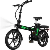 COLORWAY E-Bike Cityrad 16 Zoll E Bike 36V12Ah Lithiumbatterie.25 km/h.Bis zu 35-60km, 1 Gang, Kettenschaltung, Heckmotor, 432 Wh, Falt-E-Bike Erwachsene, 250W, Tretunterstützung – kompaktes Cityrad
