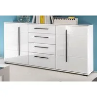 Furn.Design Sideboard Design-D (Kommode in weiß Hochglanz, 150 x 86 cm), mit Soft-Close
