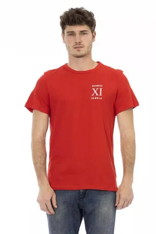 Rundhals T-Shirt mit kurzen Ärmeln
