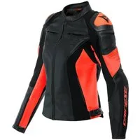 Dainese Motorradjacke Racing 4 Damen Motorrad Lederjacke Atmungsaktiv protektoren reflektierende robust